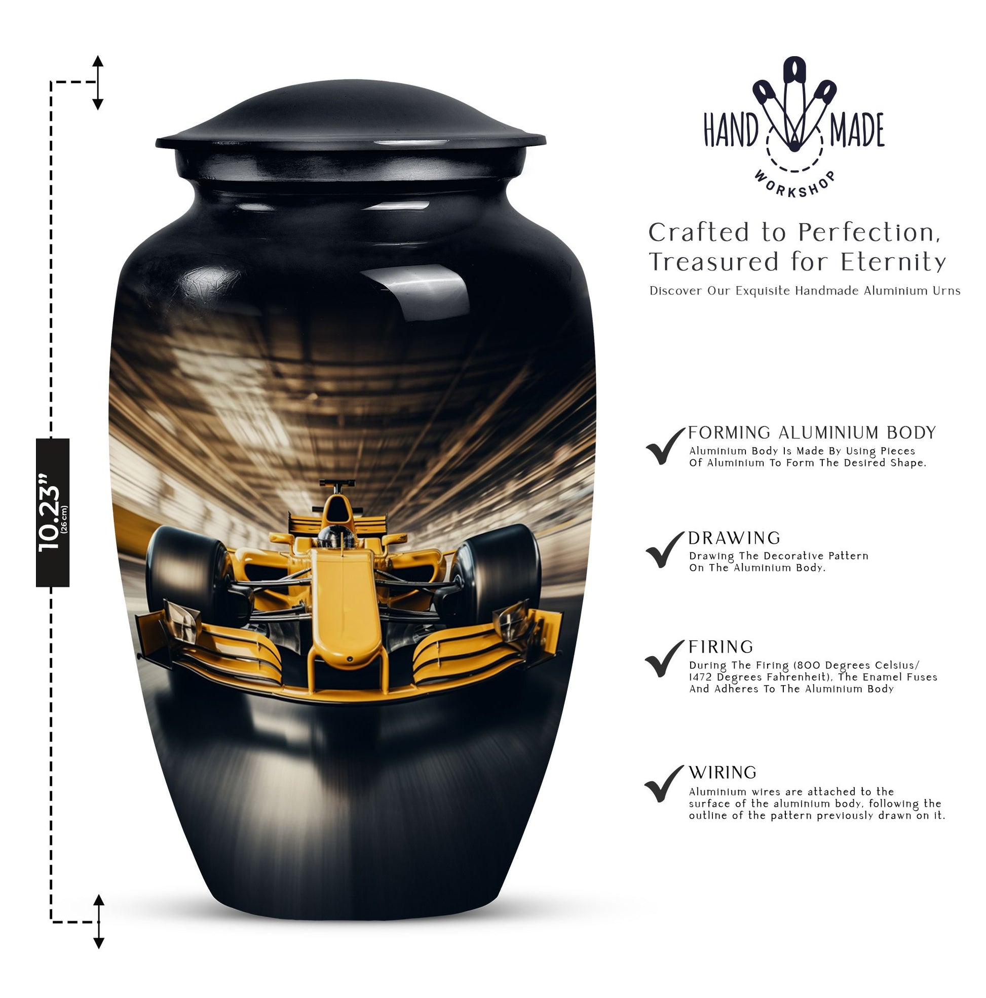 Car Cremation Urn for Human Ashes -  Memorial for Car Enthusiasts