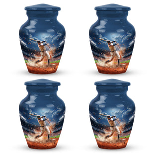 Baseball Urn Small Set of 4