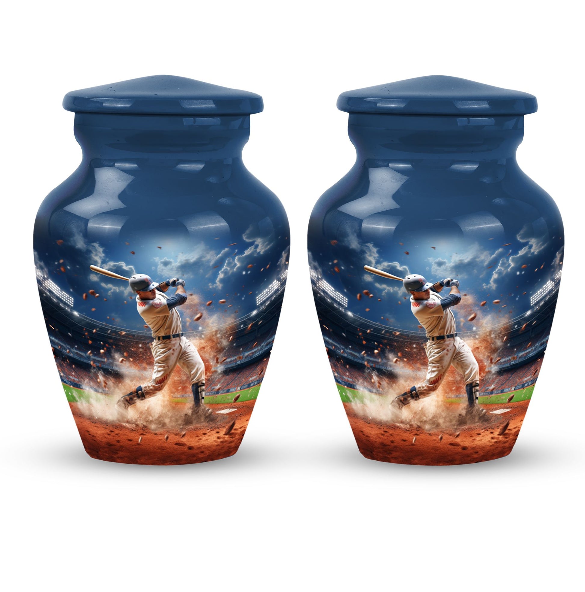 Baseball Urn Small Set of 2