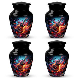 Guitar Urn Small Set of 4