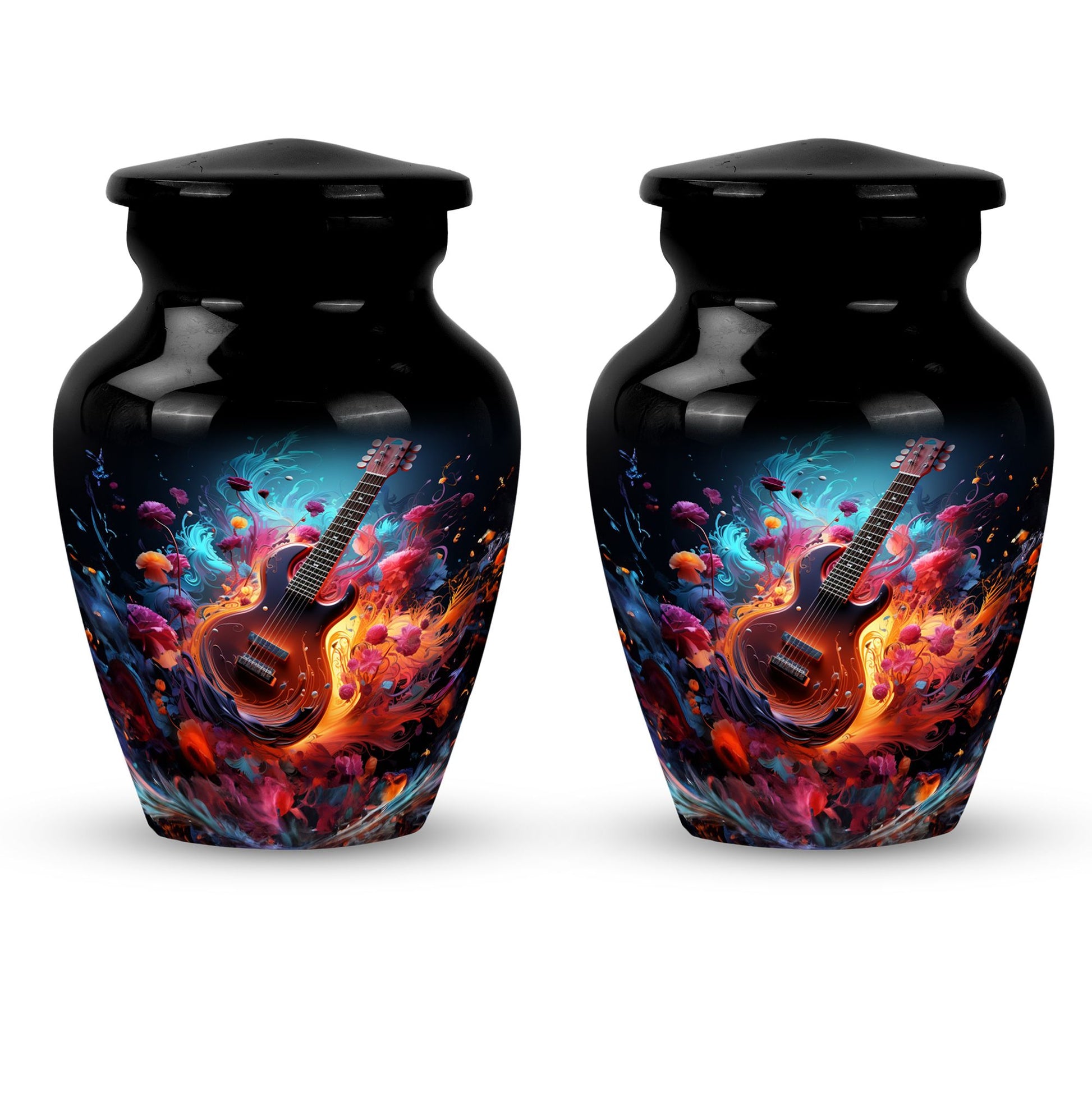 Guitar Urn Small Set of 2