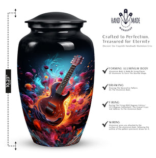 Guitar Cremation Urn For Human Ashes