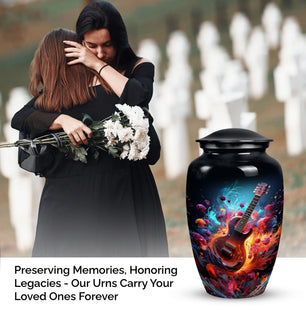 Guitar Cremation Urn For Human Ashes