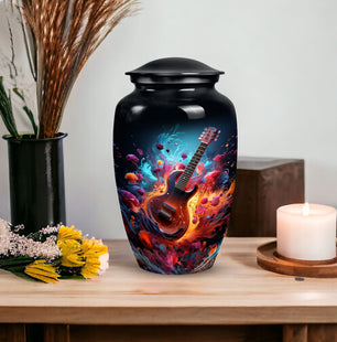 Guitar Cremation Urn For Human Ashes