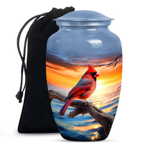 Cardinal Bird Urns