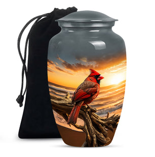 Cardinal Bird Urns