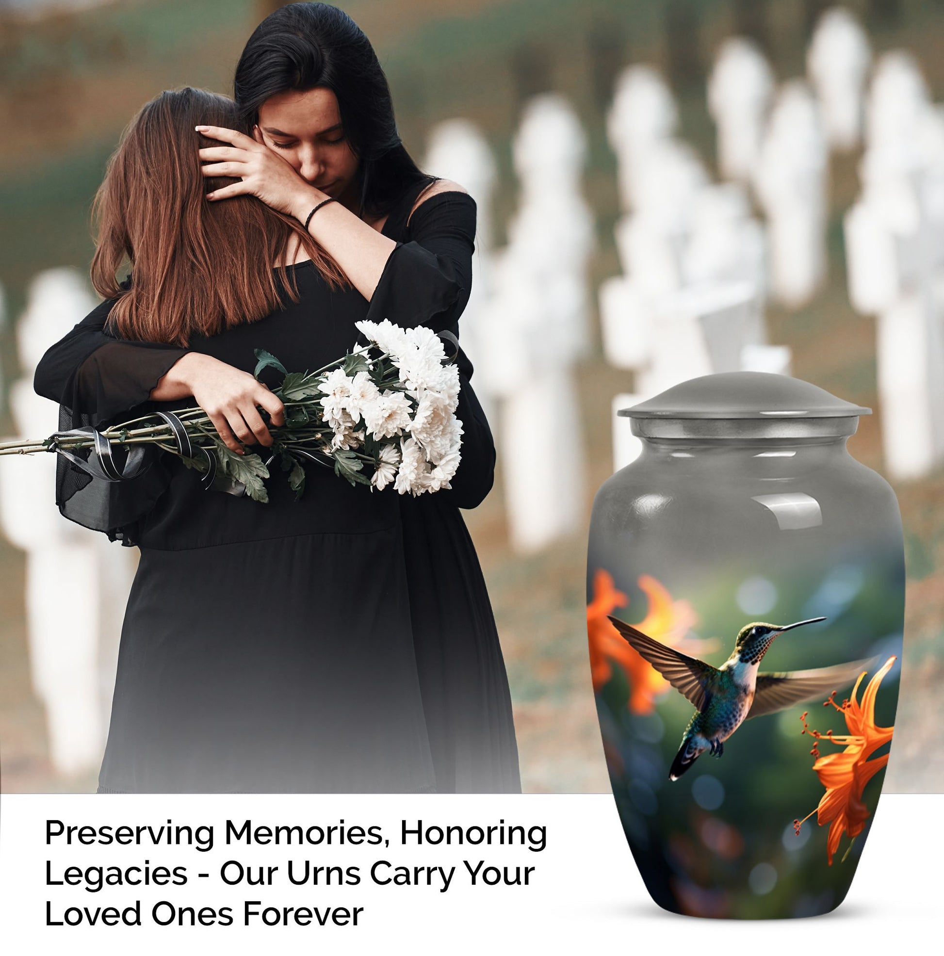 Humming bird Cremation Container For Adult Human Ashes