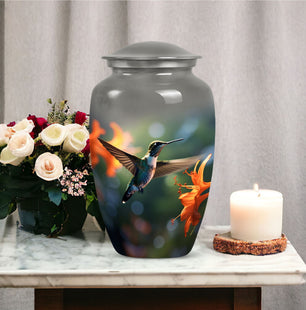 Humming bird Cremation Container For Adult Human Ashes