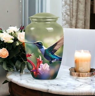 Hummingbird  Cremation Container For Human Ashes