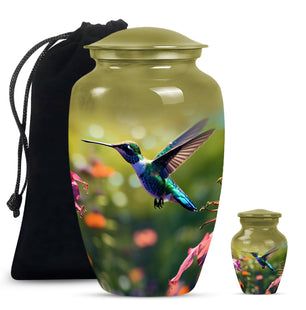 Hummingbird Cremation Urn for Adult Human Ashes