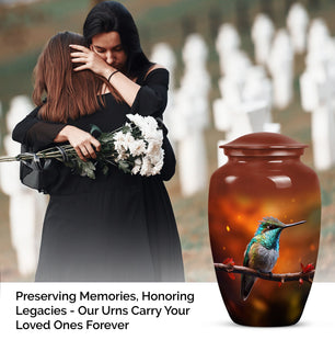 Hummingbird Cremation Container for Human Remains