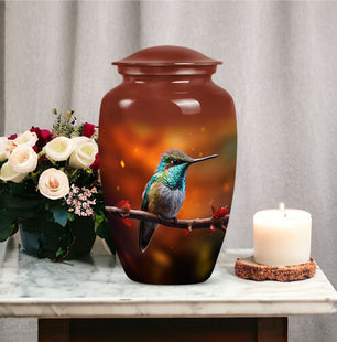 Hummingbird Cremation Container for Human Remains