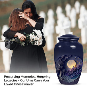 Moon Cremation Urn for Adult Ashes