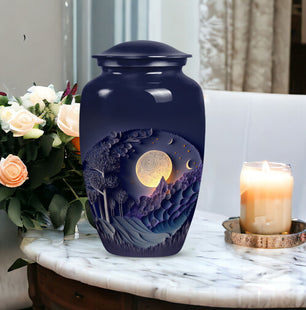 Moon Cremation Urn for Adult Ashes