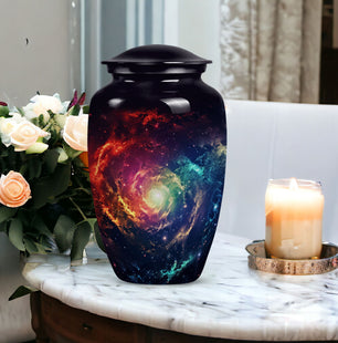 Galaxy Memorial Urn for Adult Human Ashes – Durable Memorial Urns