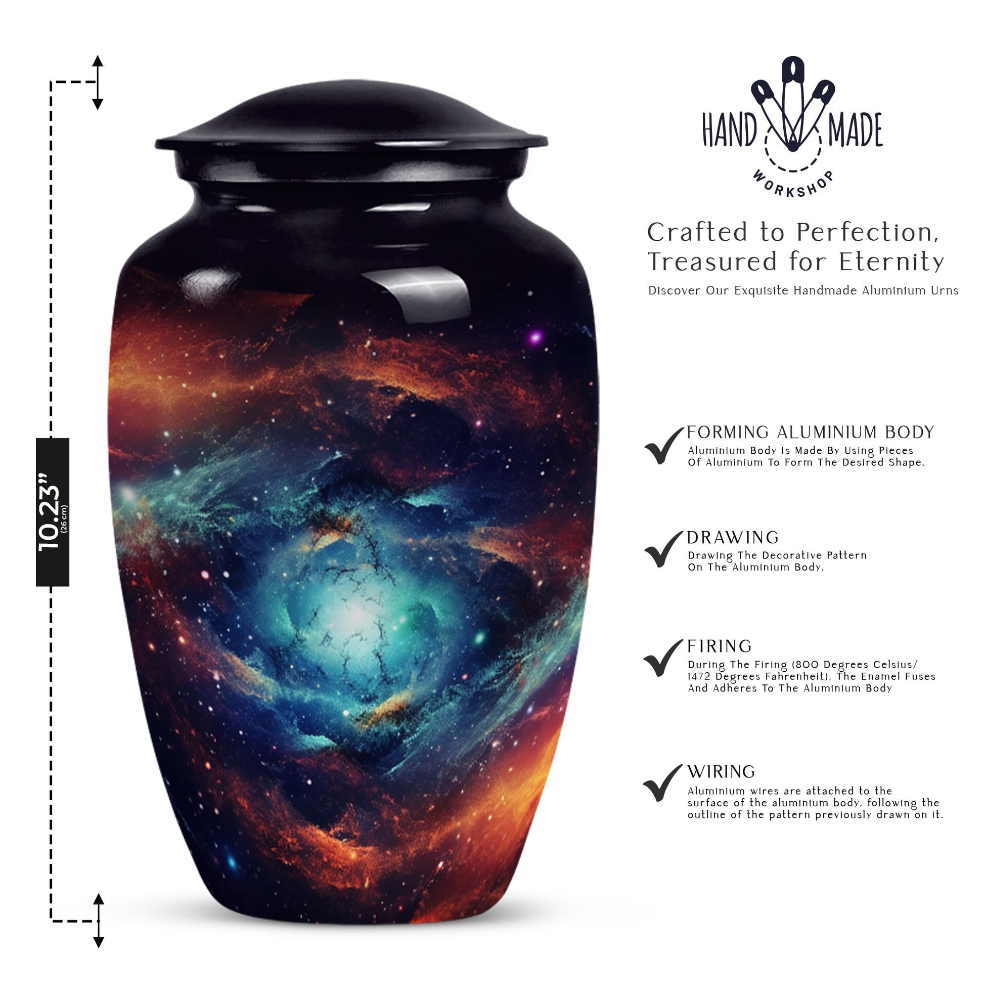 Unique Galaxy Cremation Urn for Ashes – Memorial urns