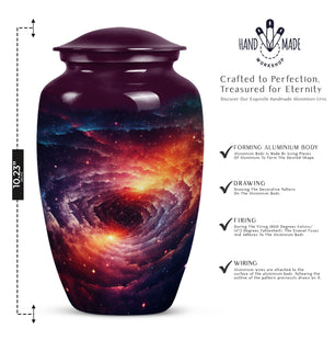 Large Galaxy Urn for Cremated Human Ashes – A Celestial Tribute