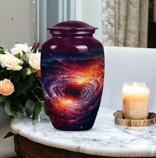 Large Galaxy Urn for Cremated Human Ashes – A Celestial Tribute