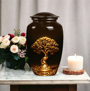 Tree of Life Handcrafted Urn for Adult Human Ashes