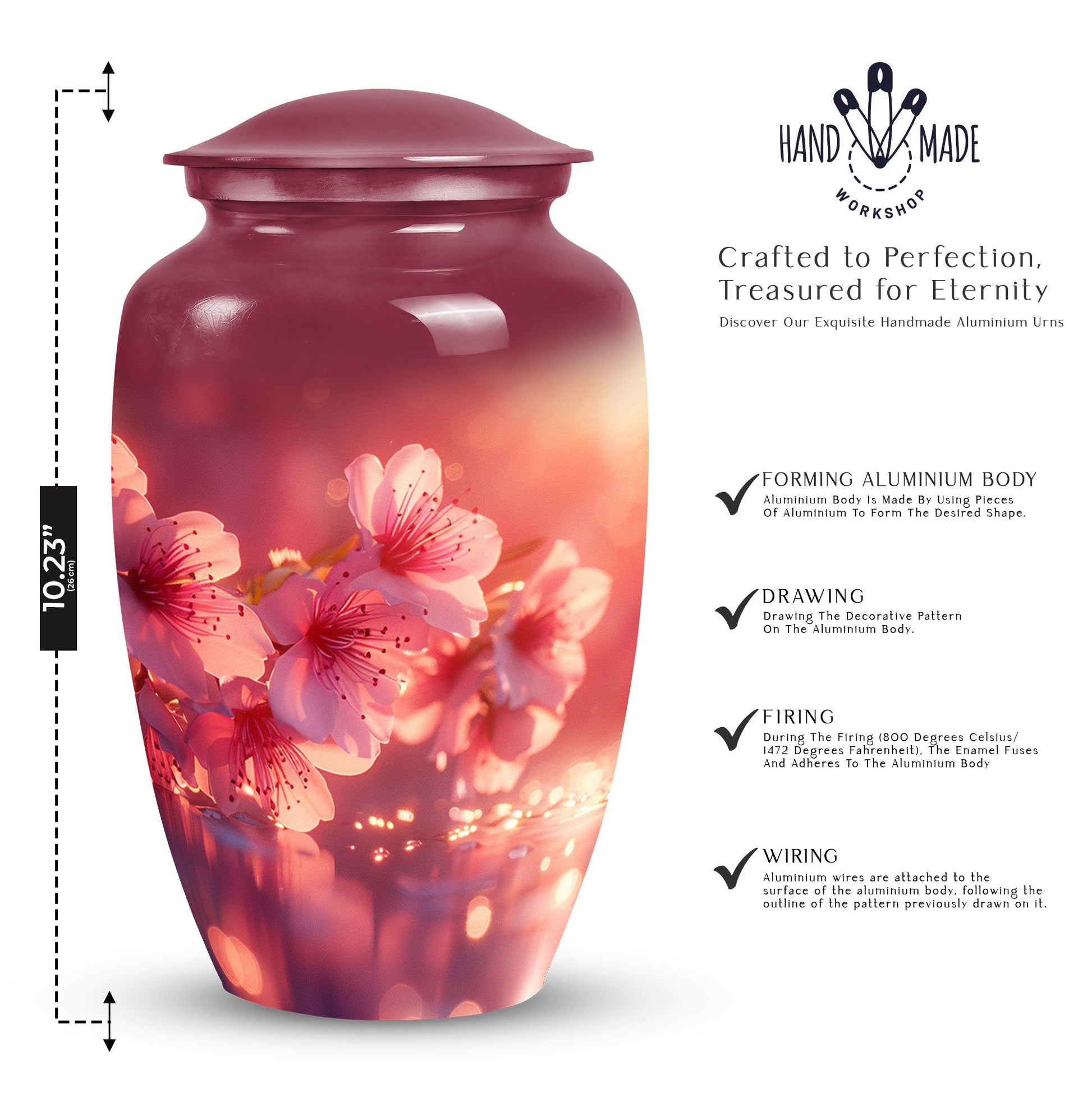 Butterfly Garden Nature Urn for Human Ashes