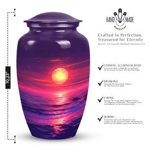 Beautiful Moon Cremation Urn for Adult Human Ashes