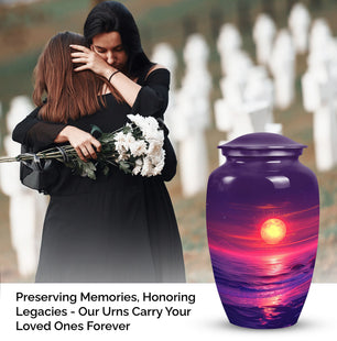 Beautiful Moon Cremation Urn for Adult Human Ashes