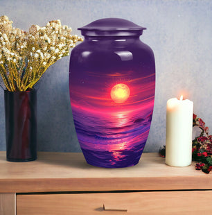 Beautiful Moon Cremation Urn for Adult Human Ashes