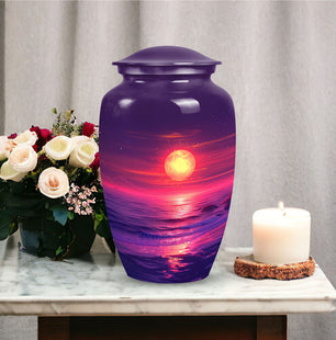 Beautiful Moon Cremation Urn for Adult Human Ashes