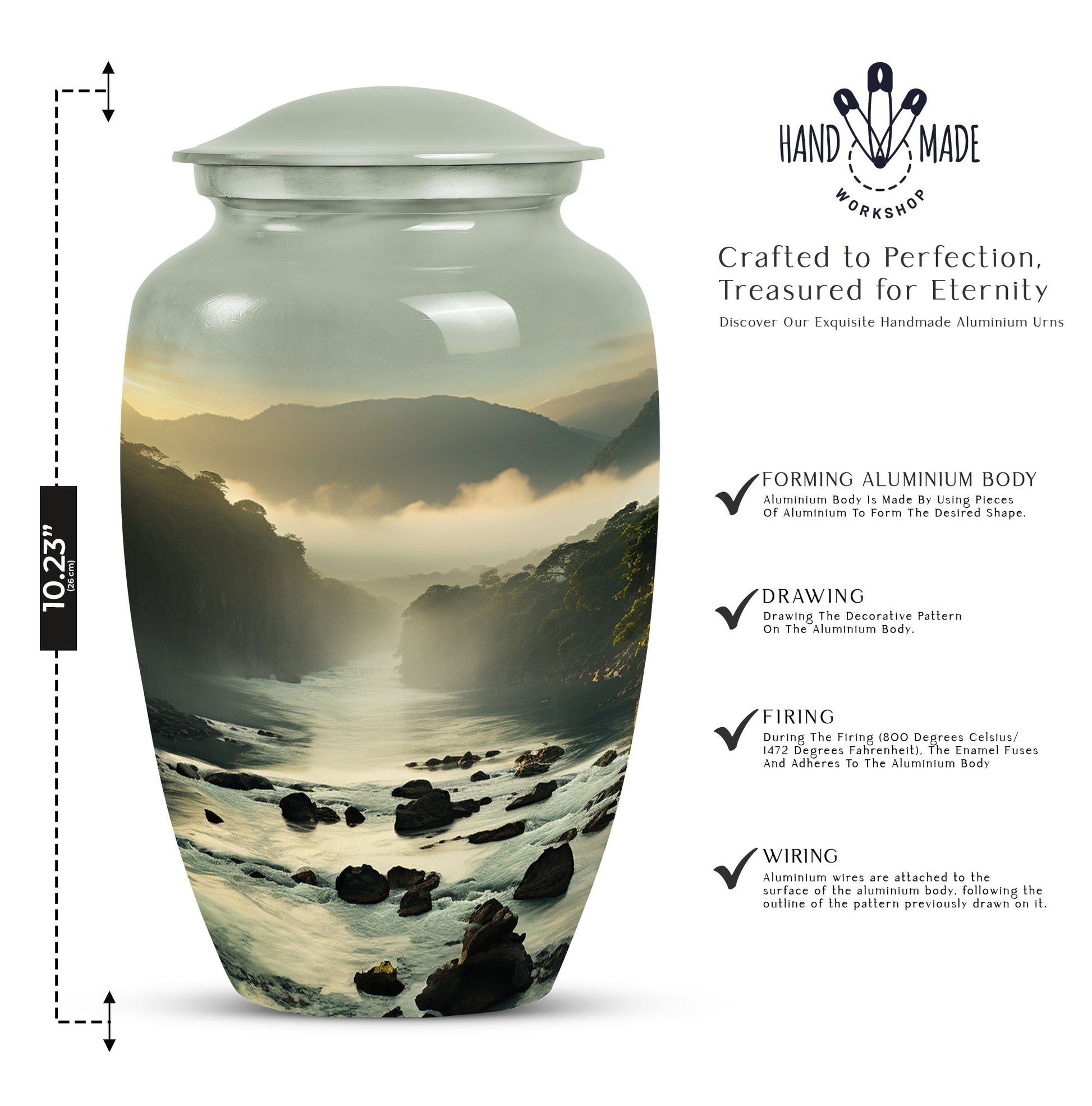 Meadow Flowers Nature Urn for Human Ashes