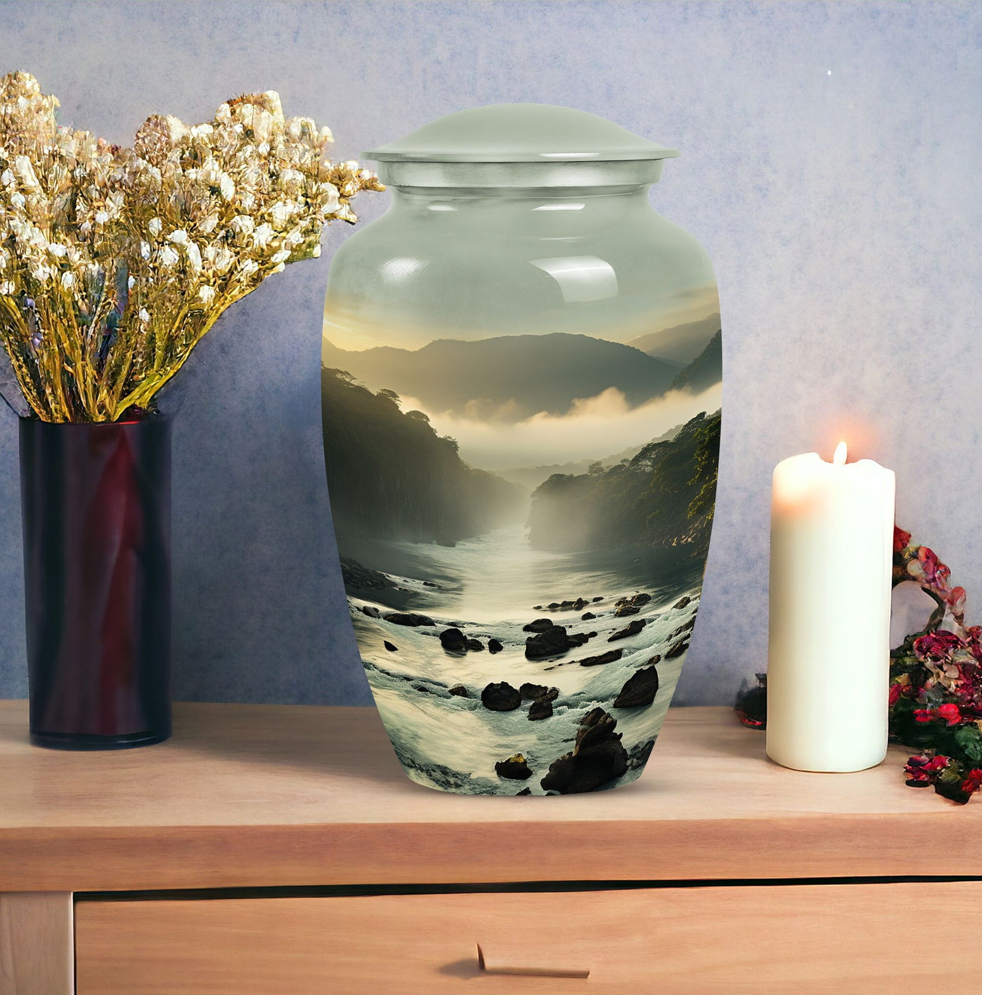 Meadow Flowers Nature Urn for Human Ashes