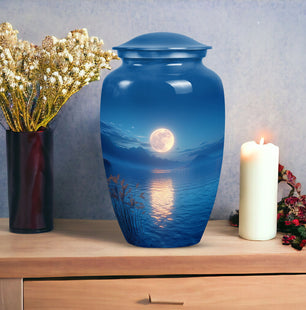 Unique Moon Urn for Cremated Remains