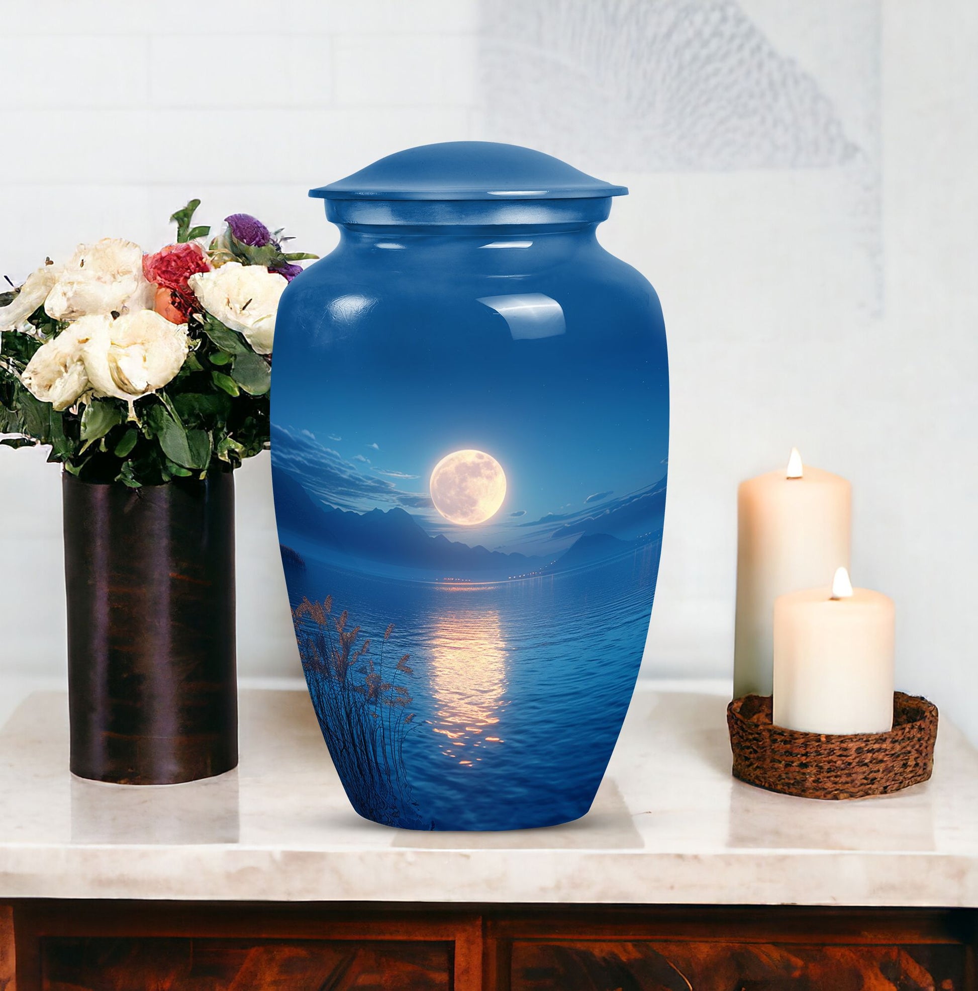 Unique Moon Urn for Cremated Remains