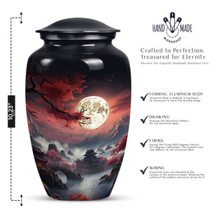 Large Moon Cremation Urn for Adult Ashes