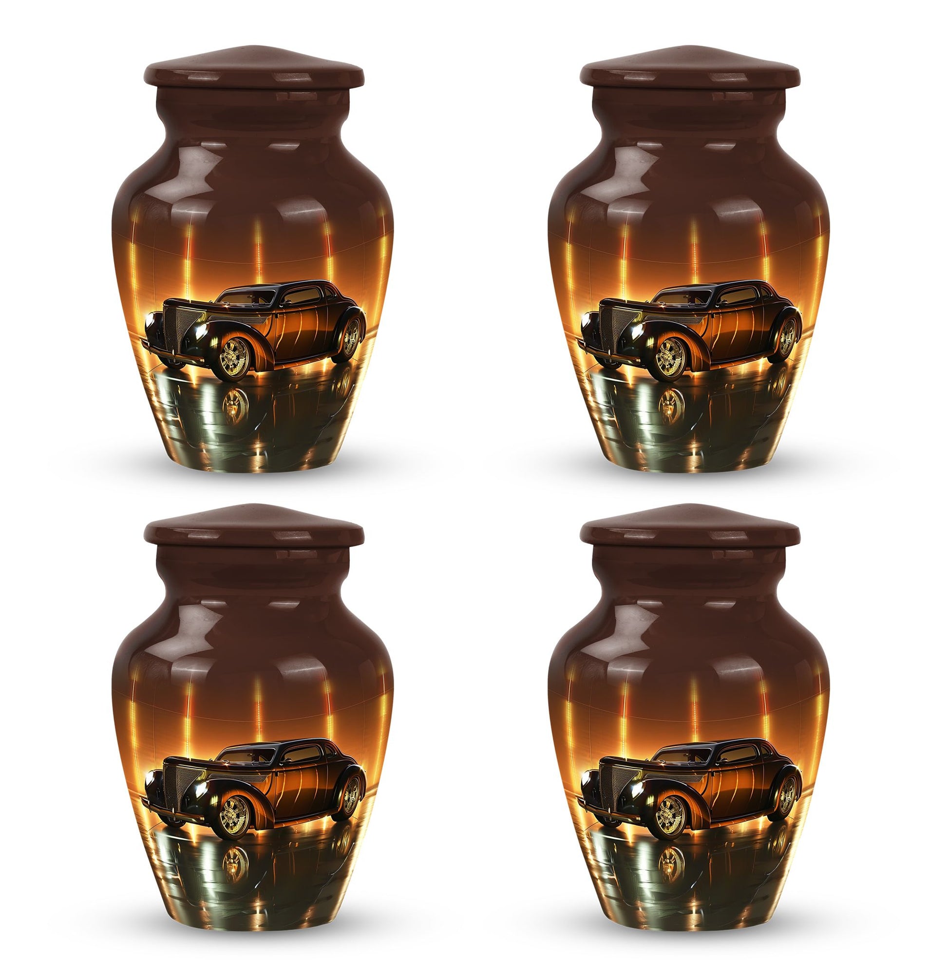 Car  Small Urn Set of 4 Combo