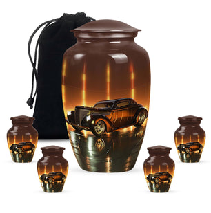 Car  Large urn & 4 Small Urn