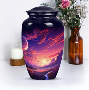 Moon Urn for Cremated Human Remains