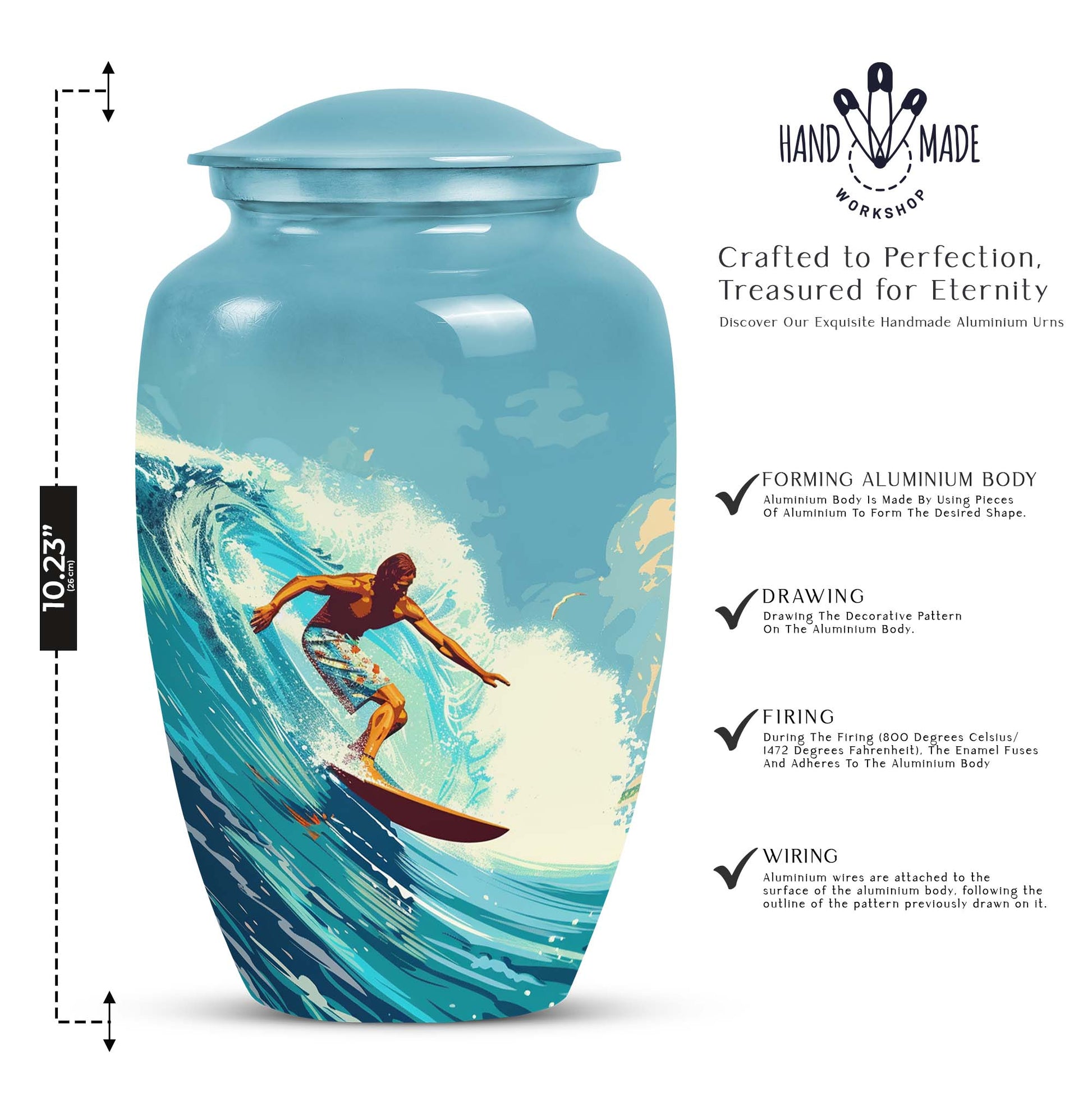 Ocean Cremation Urn for Human Ashes