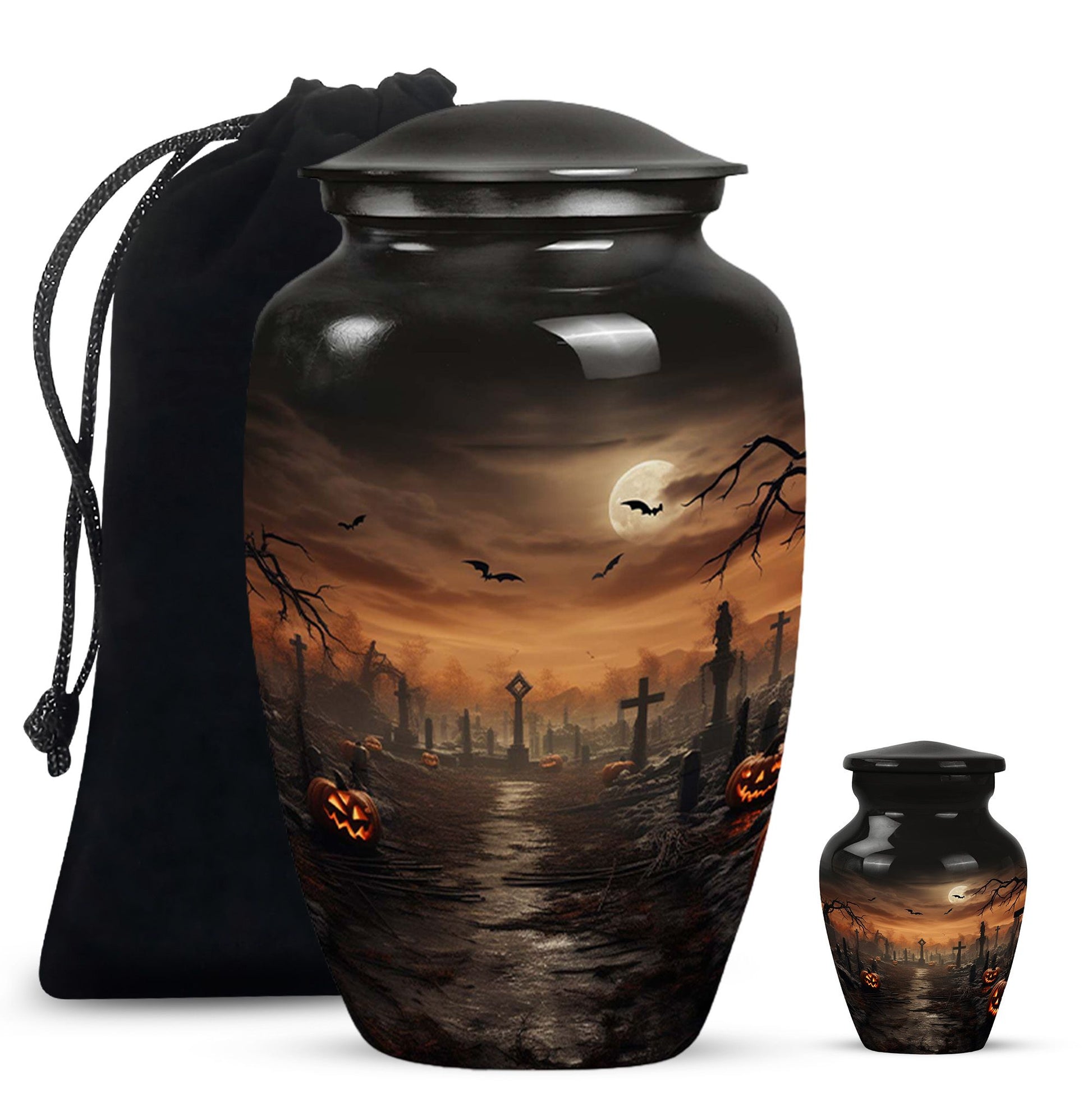 Halloween Urn Large & Small Combo