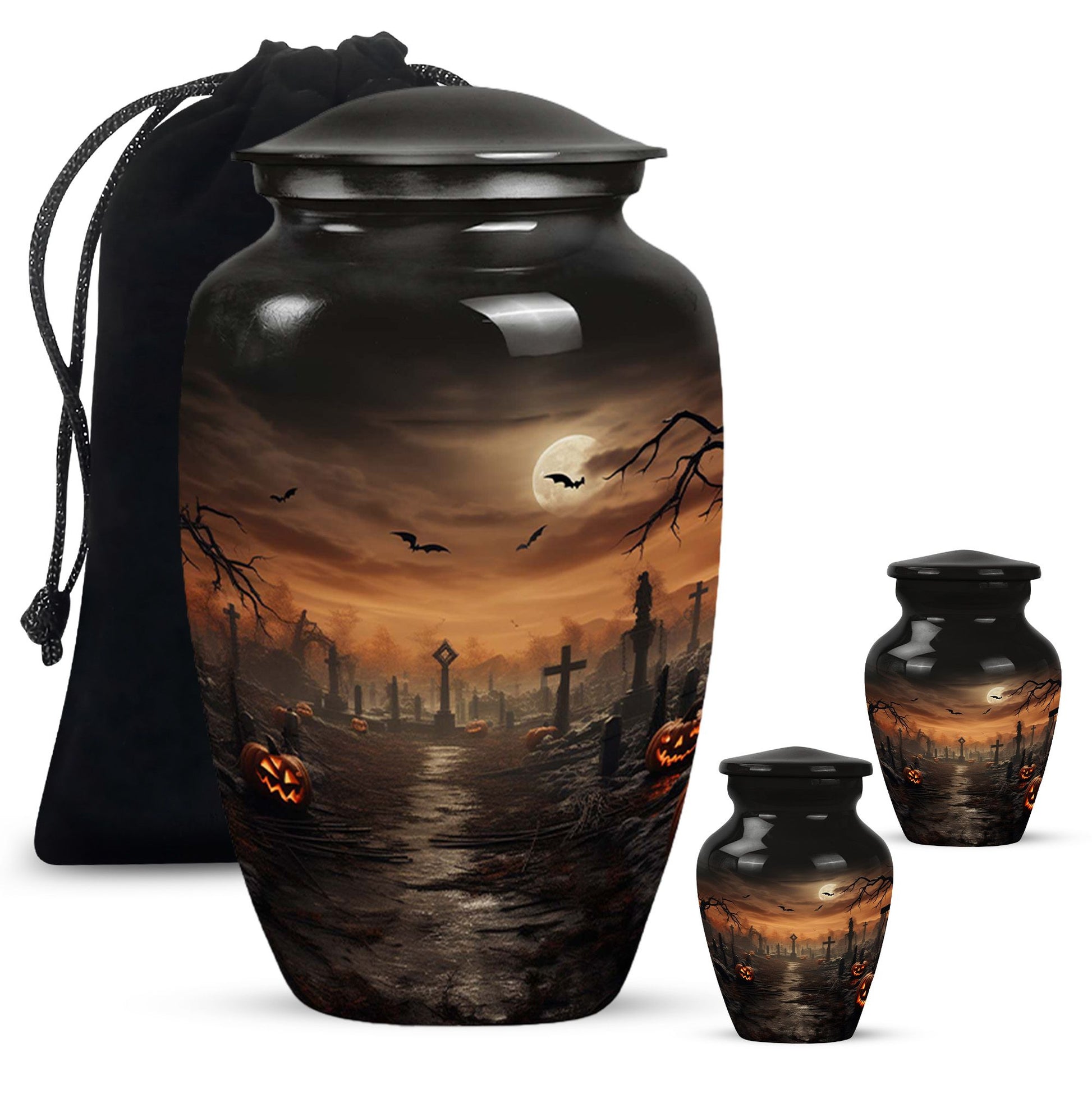 Halloween Urn Large & Small Combo