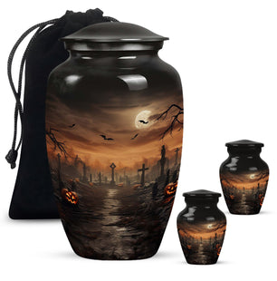 Halloween Large urn & 2 Small Urn