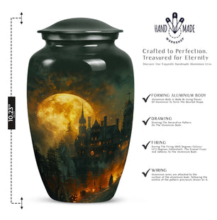 Handcrafted Moon Cremation Urn for Adult Human Ashes