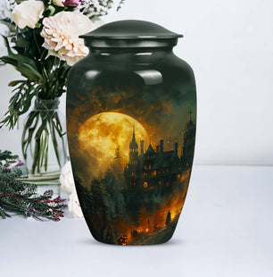 Handcrafted Moon Cremation Urn for Adult Human Ashes