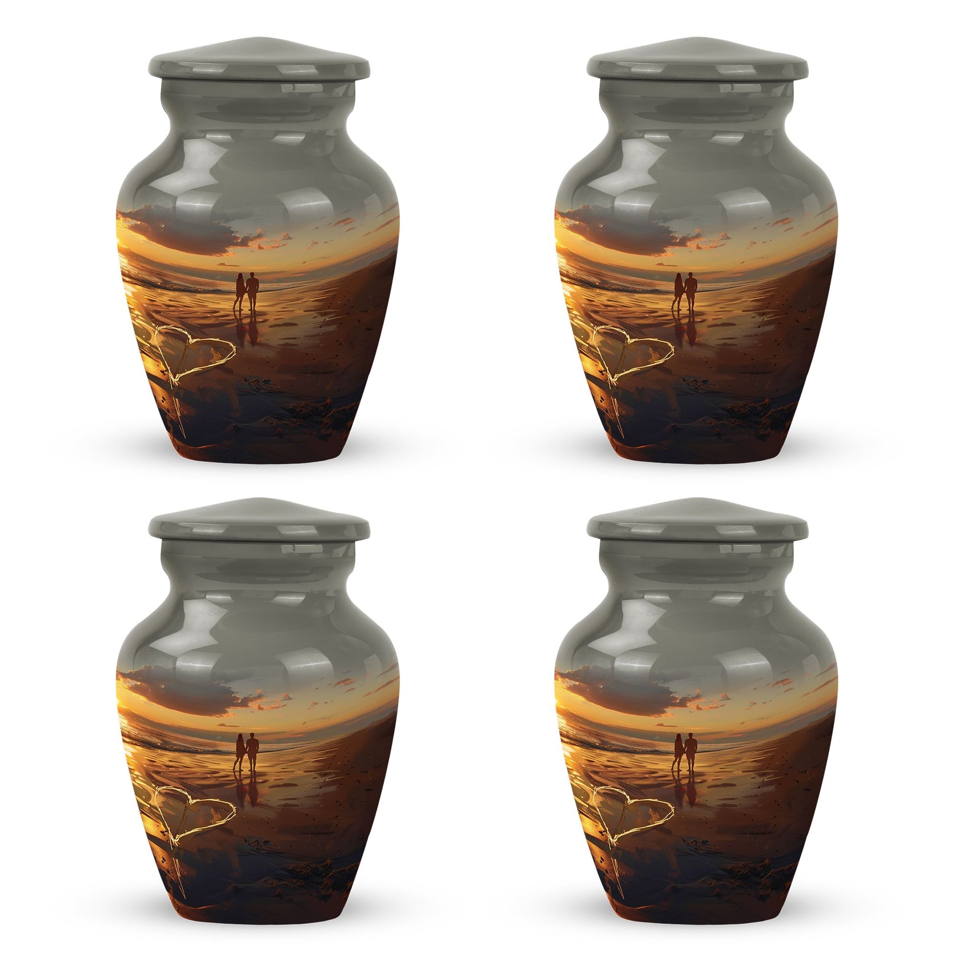 Beach  Small Urn Set of 4 Combo