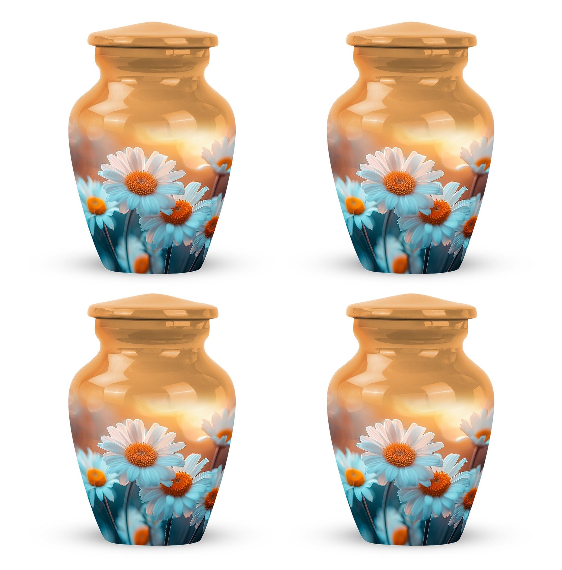 Flower Urn Small Set of 4