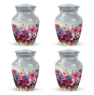 Flower  Small Urn Set of 4 Combo