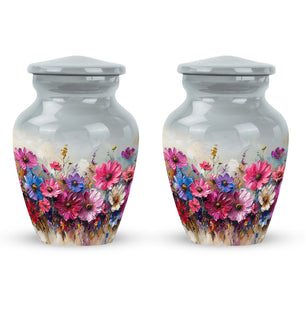 Flower  Small Urn Set of 2 Combo