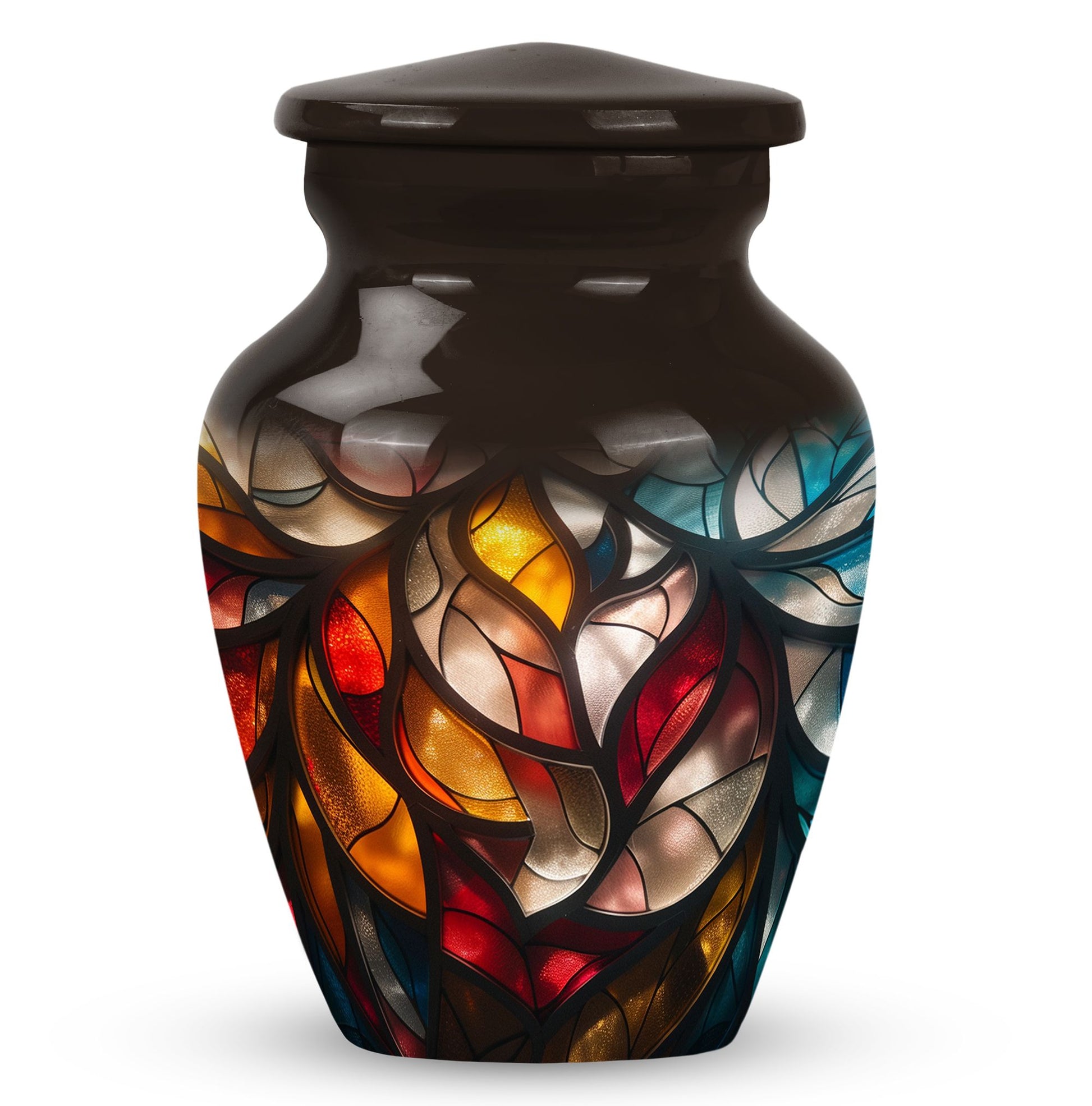 Stained Glass  Small Urn 3 Inch