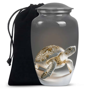 Turtle  Large Urn 10 Inch