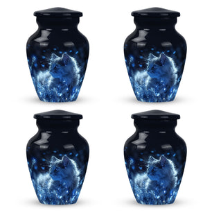 Cat  Small Urn Set of 4 Combo