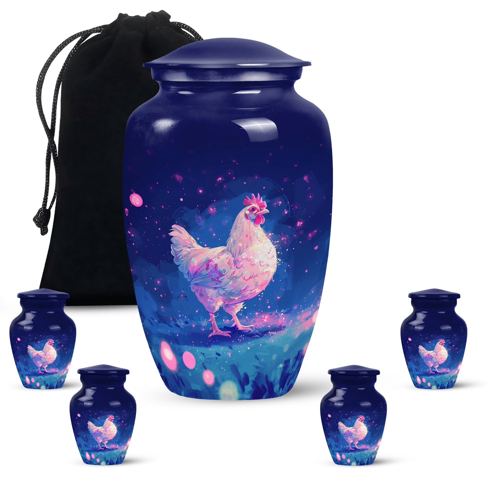 Chicken Urn Large & Small Combo